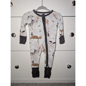 Jammie Session Hall-zoo-ween bamboo zippy newborn